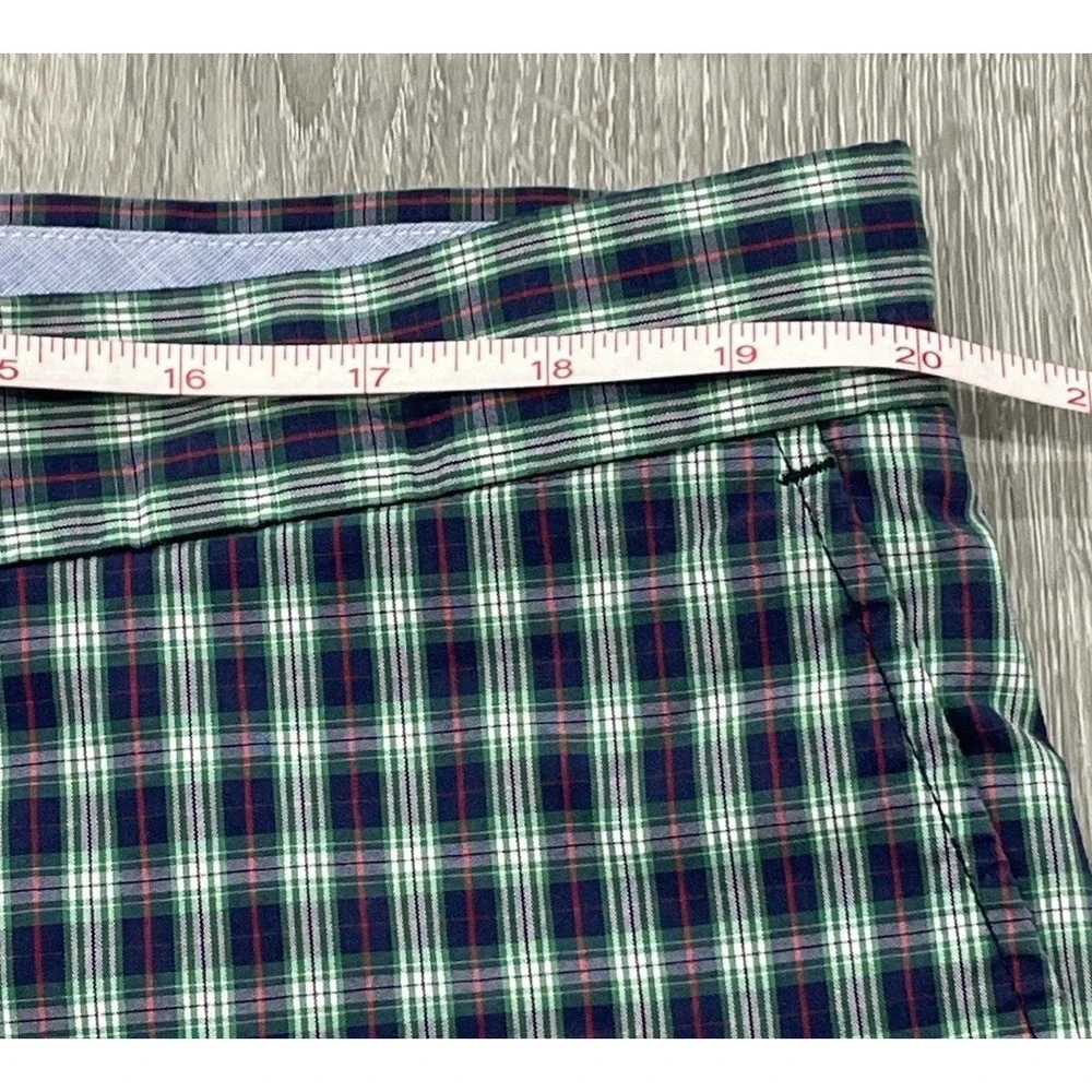 POLO GOLF Ralph Lauren Shorts Red Blue Green Plaid Preppy‎ Crest Men's Size 40